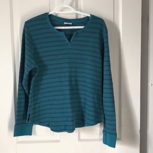 Columbia waffle knit shirt size ladies XL